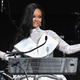 Rihanna speaks onstage during the 4th Annual Diamond Ball benefitting The Clara Lionel Foundation on September 13, 2018 in New York City.